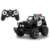 Image de Voiture télécommandée Jeep Wrangler Police 1:14 2,4GHz