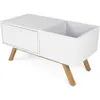 Image de Glorious Plateau tournant Lowboard 241732, Meuble DJ, Blanc