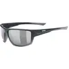 Image de Uvex, Unisexe, Lunettes de sport, Sportstyle 230 (Noir, Noir mat), Noir