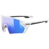 Image de Uvex, Femmes, Lunettes de sport, sportstyle 231 (blanc mat-mirror blue, Miroir Bleu), Blanc