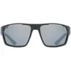 Image de Uvex, Unisexe, Lunettes de sport, sportstyle 233 P (black matt (argent), polavision miroir argent (S3)), Noir
