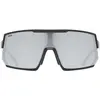 Image de Uvex, Unisexe, Lunettes de sport, Sportstyle 235 (Noir mat, Miroir Argent), Noir