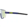 Image de Uvex, Unisexe, Lunettes de sport, sportstyle 236 small set (Bleu Mat, Clear, Miroir Jaune), Bleu