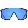 Image de Uvex, Unisexe, Lunettes de sport, mtn perform small (Noir mat, Miroir Bleu), Noir