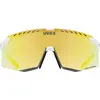 Image de Uvex, Unisexe, Lunettes de sport, Pace stage CV (blanc mat (jaune)*, colorvision vert brillant), Blanc