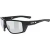 Image de Uvex, Unisexe, Lunettes de sport, mtn venture V (Noir mat, Fumée variomatique), Noir