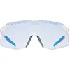 Image de Uvex, Unisexe, Lunettes de sport, pace stage small V (blanc mat (bleu), variomatic mirror blue), Blanc