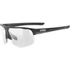 Image de Uvex, Unisexe, Lunettes de sport, axos set (black matt (argent), Clear, Miroir Argent), Noir