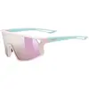 Image de Uvex, Unisexe, Lunettes de sport, Skyryse jr. (Rose-vert mat, Miroir Rose), Pink, Turquoise, Multicolore