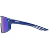 Image de Uvex, Unisexe, Lunettes de sport, Skyryse jr. (Bleu Mat, Miroir Vert), Bleu