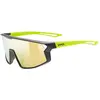Image de Uvex, Unisexe, Lunettes de sport, Skyryse jr. (Tapis jaune noir, Miroir Jaune), Jaune, Noir