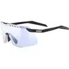Image de Uvex, Unisexe, Lunettes de sport, pace stage small V (black matt (bleu), variomatic mirror blue), Noir