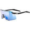 Image de Uvex, Unisexe, Lunettes de sport, pace stage S CV (black matt (blue S2), colorvision mirror blue (S2)), Bleu, Noir