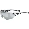Image de Uvex, Unisexe, Lunettes de sport, equate (Blanc Mat, Miroir Argent), Blanc