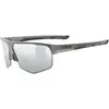 Image de Uvex, Unisexe, Lunettes de sport, axos set (Gris Mat, Clear, Miroir Argent), Gris