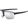 Image de Uvex, Unisexe, Lunettes de sport, vectiv set (Noir mat, Miroir Argent), Noir