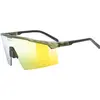 Image de Uvex, Unisexe, Lunettes de sport, flowline (olive mat, Miroir Or), Vert