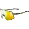 Image de Uvex, Unisexe, Lunettes de sport, sequenze CV (olive mat, colorvision mirror yellow), Vert