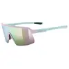 Image de Uvex, Unisexe, Lunettes de sport, dyrt jr. (Rose-vert mat, Miroir Rose), Pink, Vert