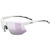 Image de Uvex, Unisexe, Lunettes de sport, aerios small (Blanc Mat, Miroir Rose), Blanc