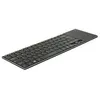 Image de Delock Smart TV - Clavier - avec pavé tactile - sans fil - 2.4 GHz - Allemand - noir - Pour la vente au détail