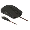 Image de Delock - Souris - droitiers et gauchers - optique - 4 boutons - filaire - USB - noir, rouge - Pour la vente au détail