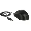Image de Delock - Souris - pour gauchers - optique - 5 boutons - filaire - USB - noir - Pour la vente au détail