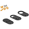 Image de Delock Webcam Cover (3er Set), Sécurité notebook, Noir