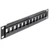 Image de Delock - Tableau de connexions - noir - 1U - 10" - 12 ports