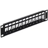 Image de Delock 12-port 10" patch panel, métal, Serveur : accessoires, Noir