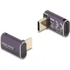 Image de Delock Adaptateur USB 40 Gbps USB Type-C PD 3.1 240 W mâle z (USB-C, 2 cm), Adaptateur données + vidéo, Gris, Bronze, Or, Orange, Bleu, Rouge, Vert, Multicolore, Blanc, Noir, Marron, Violet, Pink, Rose, Transparent, Beige, Turquoise, Argent