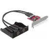 Image de Delock Panneau avant USB 3.0, 2 ports, carte PCI Express incluse, Contrôleur SATA