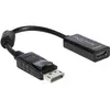Image de Delock DP à (HDMI, 12 cm), Adaptateur données + vidéo, Noir