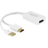 Image de Delock - Convertisseur vidéo - HDMI, DisplayPort - DisplayPort - blanc - Pour la vente au détail