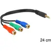 Image de Delock Composite Video   3.5mm Klinke (0.24 m), Câble audio