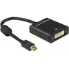 Image de Delock Adaptateur d'écran 4K Mini-Displayport vers DVI (DVI, 20 cm), Adaptateur données + vidéo, Noir
