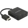 Image de Delock Extracteur HDMI Audio 5.1 (Adaptateur angulaire), Adaptateur audio, Noir