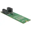 Image de Delock Adaptateur M.2 vers 2xSATA avec RAID, Contrôleur mémoire