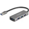 Image de Delock 63171 (USB-A, 4 ports), Station d'accueil + hub USB, Gris, Noir