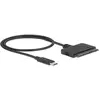 Image de Delock Convertisseur USB Type-C  vers SATA 22 Pin 6 Gb/s (50 cm, SATA), Câble interne (PC)