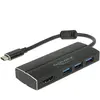 Image de Delock USB 3.0 Adapter (USB-C, 3 ports), Station d'accueil + hub USB, Noir