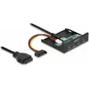 Image de Delock Port interne 3.5? Hub USB 3.2 Gen 1 4 ports (USB-A, 4 ports), Station d’accueil + hub USB, Noir