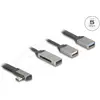 Image de Delock 2 Port USB Hub inklusive SD und Micro SD Card Reader (USB-C, 4 ports), Station d’accueil + hub USB, Gris