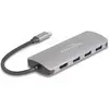 Image de Delock 7 Port (USB-C, 7 ports), Station d’accueil + hub USB, Gris