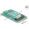Image de Delock 64338 Adapter Mini PCIe Stecker> M.2 Key E Slot (64338), Contrôleur SATA