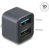 Image de Delock Mini USB Hub USB Type-C Stecker zu 1 x USB 10 Gbps US (Thunderbolt, USB-C, 2 ports), Station d'accueil + hub USB, Gris