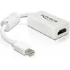 Image de Delock Mini-port d'affichage vers (HDMI, 17 cm), Adaptateur données + vidéo, Blanc