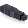 Image de Delock FireWire IEEE 1394B à IEEE 1394A (FireWire, 1.50 cm), Adaptateur données + vidéo, Noir