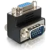 Image de Delock Adaptateur VGA mâle vers VGA femelle 90ø (VGA, 10 cm), Adaptateur données + vidéo, Noir