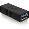 Image de Delock USB-A zu (USB-A, 2 cm), Adaptateur données + vidéo, Noir